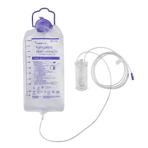 Kangaroo OMNI Feeding Set, 1000ml, Non-Sterile, Pair with Kangaroo OMNI Enteral Feeding Pump (+/- 5pct accuracy), 30 Pieces/Pack