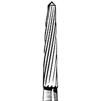 Jet 7664 Tungsten Carbide Burs, X-Long, Taper Trim Friction Grip, 015, Each Each