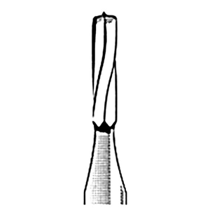 Jet 257 Tungsten Carbide Burs, Straight Side Long, Friction Grip, 010, Each Each