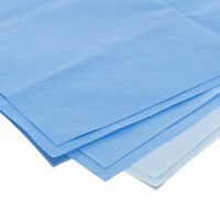 Halyard Sequential Sterilisation Wrap, Heavy Duty, 101 x 101cm, Bonded Blue/Blue, 61GSM, 50/Pack, 250 Pieces/Case Case