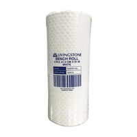 Livingstone Bench Roll, 4-Ply, 41.5cm x 91m, with Polyethylene Recyclable Plastic Lining, White, Single Roll Roll