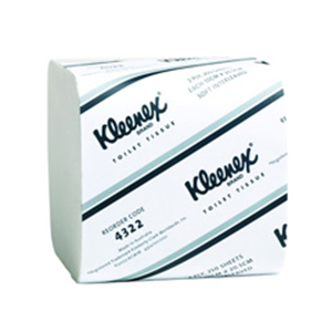 Kleenex Soft Interleaved Toilet Tissues, 2-Ply, 20.5 x 10cm, White, 250 Sheets/Pack, 36 Packs/Carton Carton