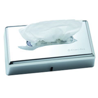 Kimberly Clark Facial Tissue Dispenser for KIM4720 and KIM4725, 29.6 x 13.2 x 6cm, Lockable, ABS Plastic, Chrome, Each Each