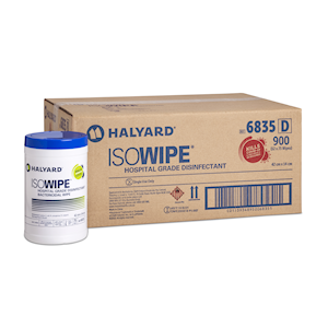 Isowipes 70 Percent Alcohol Wipes 145 x 420mm, 75/Tub, 900 Wipes/Carton Carton