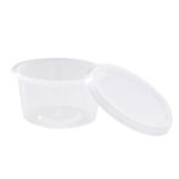 Livingstone Recyclable Plastic Sauce Containers/Cup with Lid, 2oz or 70ml, Clear, 1000/Carton Kit