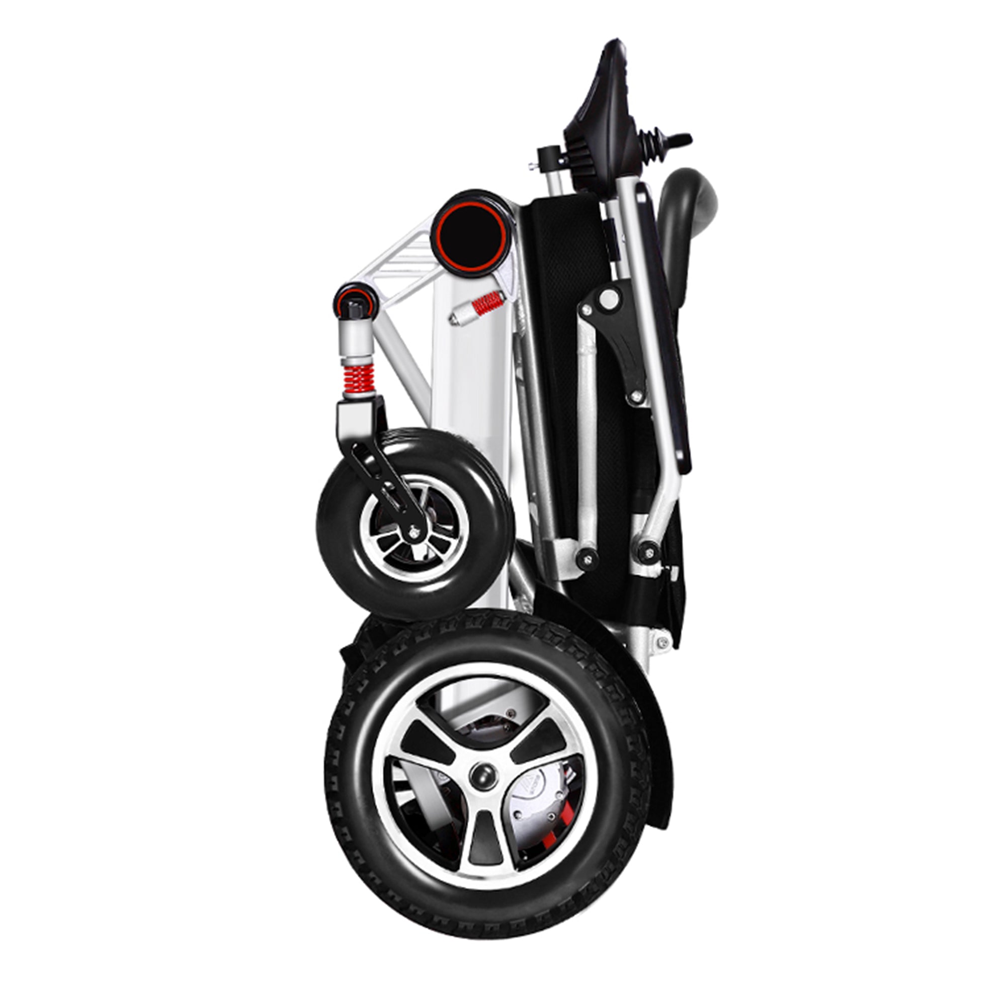 Livingstone Power Electric Wheelchair, 107 x 64.5 x 97 cm, Max. Capacity: 120kg, Lightweight, Lithium Batteries, Black & Silver, Each