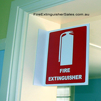 Livingstone Printed Sign 'Fire Extinguisher', 150 x 225 mm, with Angle, Recyclable Polypropylene, Each Each