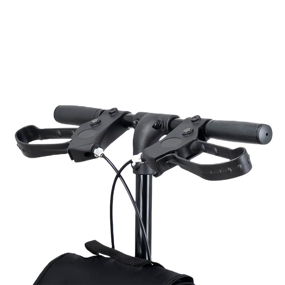 Livingstone Knee Scooter Walker, 10 inch Front Tyres, 9.6kg, Multifunctional Brakes with Bag, Blue, Each
