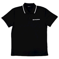 Livingstone Polo T-Shirt, 100pct Cotton, 45+ Thread Count, 220GSM Yarn Weight, Large, Black, Each Each