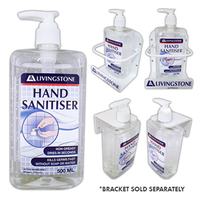 BULK BUY DISCOUNT, Liv All-Purpose Hand Sanitising Gel, 75pct Ethyl Alcohol, Pump Dispenser, Colourless, 500ml, 120 UNIT DEAL Each