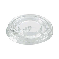 BetaEco Portion Cup Lid, RPET, 1oz, 45mm Diameter, 100/Sleeve, 2500 Pieces/Carton Carton
