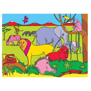Educational Colours Wooden Tray Puzzle