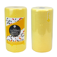 Maxvalu Delux Cleaning Wipes 50 x 30cm, Yellow, 85 Sheets/Roll, 6 Rolls/Carton Carton