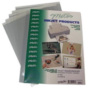 TRANSPARENCIES INKJET METER 210 EDGE A4 50/PK Pack