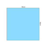 Multigate Protex Drapes, 90 x 90cm, Sterile, Blue Colour, 100/Carton Carton