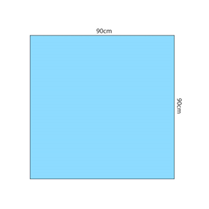 Multigate Protex Drapes, 90 x 90cm, Sterile, Blue Colour, 100/Carton Carton