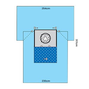 Multigate Protex4 Caesarean Drape Sheet