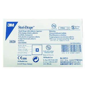 3M Steri-Drape Small W/ Adhesive Aperture 40X40Cm, 10/Box Box
