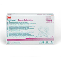 3M Tegaderm Foam Dressing, Adhesive, with Mini Wrap, 7 x 7cm, 10/Box Box