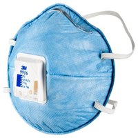 3M Particulate Respirator, with Nuisance Level and Acid Gas Relief, P1, Valved, Non-Therapeutic use, 10/Box Box