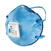 3M 9926ANZ Particulate Respirator, P2, Cupped with Nuisance Level and Acid Gas Relief, Valved, 10 Pieces/Box