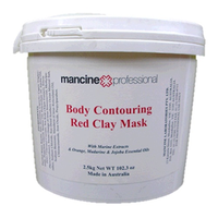 Mancine Body Spa Contouring Clay, Red, 2.5 Kg Pail, Each Each