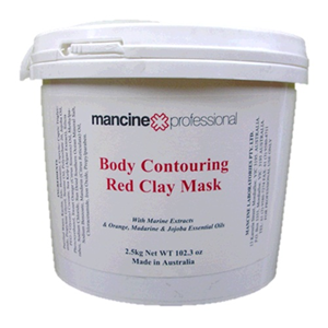 Mancine Body Spa Contouring Clay, Red, 2.5 Kg Pail, Each Each