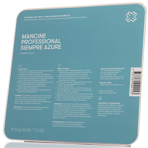 Mancine Hot Wax, Siempre Azure, 500 grams, Each Each
