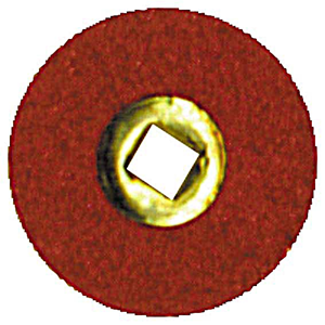 Moore's Paper Disc Brass Centre, Adalox Medium, 5/8 Inch, 50/Pack Pack