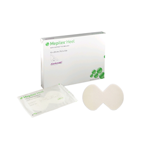 Mepilex Heel Silicone Foam Dressings, 13 x 20cm, Self Adherent, 5/Box Box