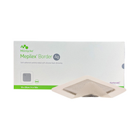 Mepilex Ag Border Antimicrobial Foam Dressing, 10 x 25cm, Self Adherent, 5 Pieces/Box Box