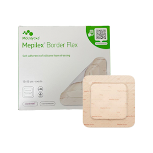 Mepilex Border Flex Silicone Foam Dressing, 15 x 15cm, 10/Box Box