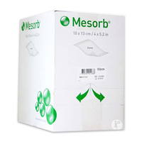 Out of Date, Mesorb Absorbent Underpad Dressing, 10 x 13cm, Blue, 50/Box, Original Unopened Condition, Big Discount, While Stocks last Box