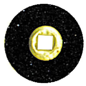 Moore's Plastic Disc Brass Centre, Sand Coarse, 3/4 Inch, 50/Pack Pack