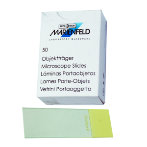 Unimark Microscope Glass Slide with Labelling Panel
