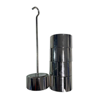 Slotted Mass Weight, 5000 Grams, Chrome Coated, 6.3mm Core Diameter, Each Each