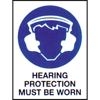 Sign 'hearin Protection' Metal450x600mm Each