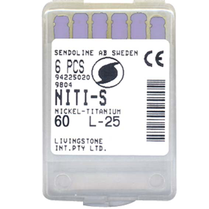 Ni-ti S Files 25mm #60 6/bx Cc Box