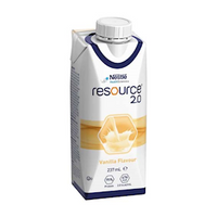Out of Date, Resource 2.0 Vanilla, 237ml Tetra, 24/Carton, Original Unopened Condition, Price Discounted, While Stocks last Carton