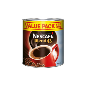 Nescafe Blend 43 Coffee, 700 Grams, Tin Can, Each Each