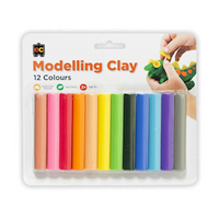 Educational Colours Rainbow Modelling Clay, 190g, Assorted Colours, 12/Pack Pack