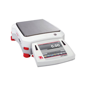 Ohaus Explorer Precision Balance, 6200g Capacity, 0.01g Readability, 190 x 120 mm Stainless Steel Pan, AutoCal, Each Each