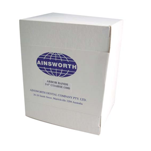 AINSWORTH ARBOR BANDS COARSE3/4 INCH 100/PK Pack