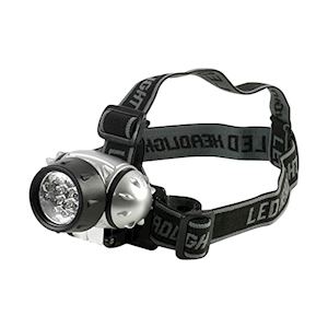 Pro Elec LED Head Torch with 12 High Intensity LEDs, 3 x AAA Batteries Not Included, Each