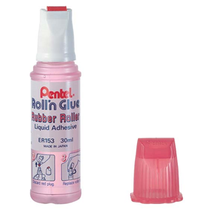 Roll 'N' Glue Pentel 30Ml Pink Each Each