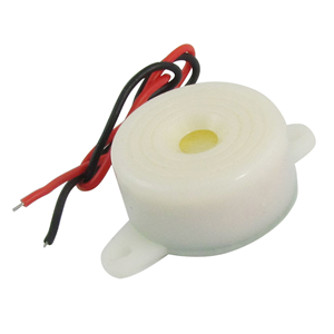 Electrovision Miniature Electronic Buzzer, 6VDC, White, Each (T010) Each