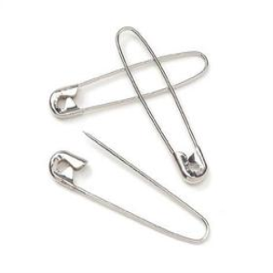 Safety Pins Umbrella, 38mm, Nichel, 25/Box Each
