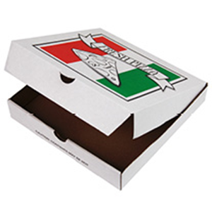 Livingstone Regular Pizza Box, 9 Inches, White, 100/Pack Pack