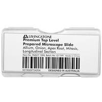 Livingstone Premium Top Level Prepared Slide, Allium, Onion, Apex Root, Mitosis, Longitudinal Section, Each Each