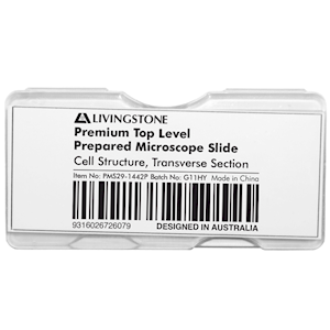 Livingstone Premium Top Level Prepared Slide, Cell Structure, Transverse Section, Each Each